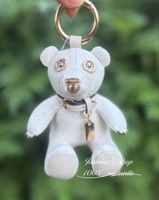NWT Coach Collectible Bear Bag Charm In Signature Canvas CZ195