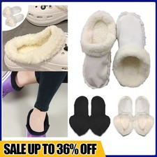 Replacement Fur Insoles Liners Winter Warm Furry Inserts For Croc Clogs Shoes