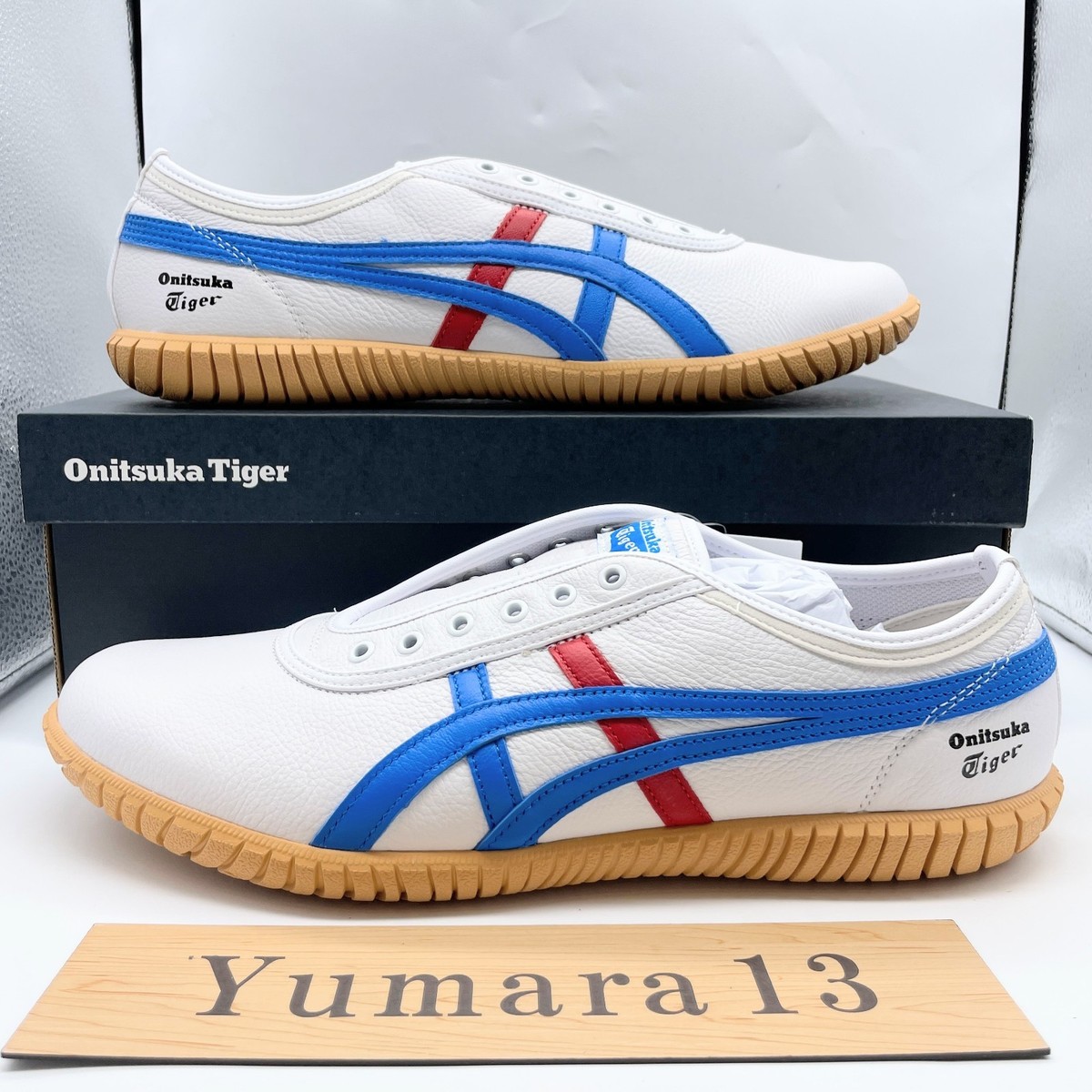 Onitsuka Tiger Tsunahiki Slip-On White Directoire Blue 1183C529