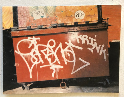 Earsnot Krink 12th St New York Sticker 2002 Photo by Craig Costello KR NYC Irak