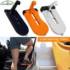 Foldable Car Roof Rack Door Step Universal Latch Hook Foot Pedal Aluminium