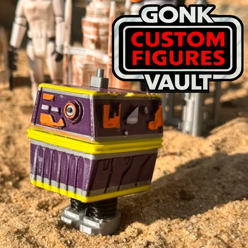 Gonk Power Droid Custom Figure: Kenner-Style 3.75" Star Wars Custom Figure PURGR