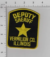 VERMILION COUNTY DEPUTY SHERIFF ^^ ILLINOIS COLLECTIBLE POLICE EMBROIDERED PATCH