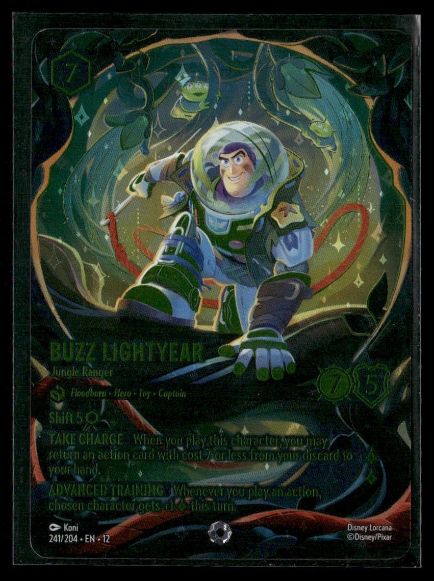 2026 Disney Lorcana Buzz Lightyear Jungle Ranger Iconic 241/204 Wilds Unknown