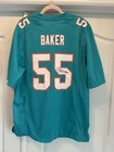 New NFL Miami Dolphins Signed Jerome Baker Jersey Sz L