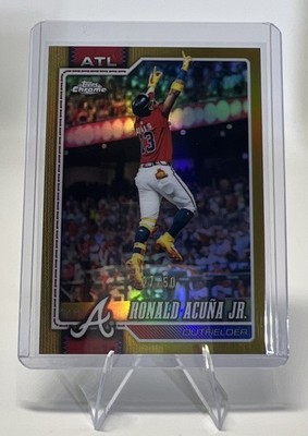 2026 Topps Chrome Ronald Acuna Jr Image Variation Gold Refractor /50 SSP 4/50 