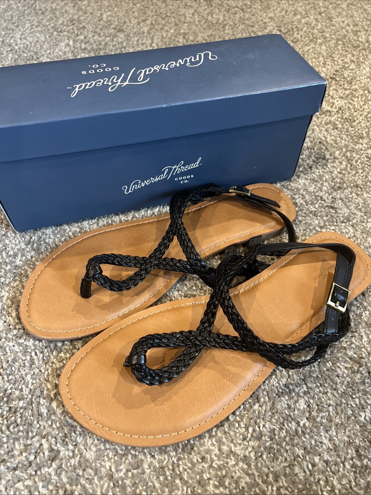 Universal Thread Women's Anabel Braided Thong Ank… - image 1