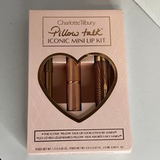 NWT Charlotte Tilbury Pillow Talk Iconic Mini Lip 3-piece Kit