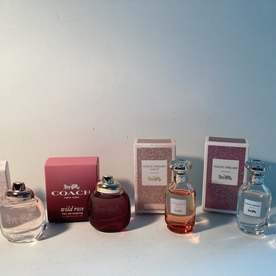 Coach MinisWomen Gift Set-pkg of 4 x 0.15oz (Coach EDP Floral,Wild Rose,Dreams+