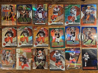 Lot Of 75+ Cleveland Browns Football Cards, Prizms, Rookies, Inserts, Parallels