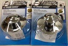 Danco EZ Drain Cover 10528 Chrome Round Bathtub Drain Cover 3-5/8 in 2 Pack 