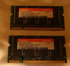 Hynix 512MB  256MB X2  DDR 333MHz CL 2.5 RAM PC-2700S-25330 HYMD232M646D6-J KN