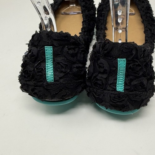 Tieks Black Rose Ballet Flats Limited Edition Halloween Foldable Shoe SZ 11 RARE - Picture 12 of 23