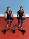 1985 Vintage Hasbro Gijoe Cobra Crimson Tomax & Xamot Action Figure Set Complete