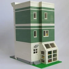 Hot Sale Modular Florist and Apartment Model with Interior 1565 Build Moc