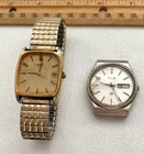 Pair of Vintage Seiko Quartz Men's Watches for Parts or Repair  One 7123-8440-P
