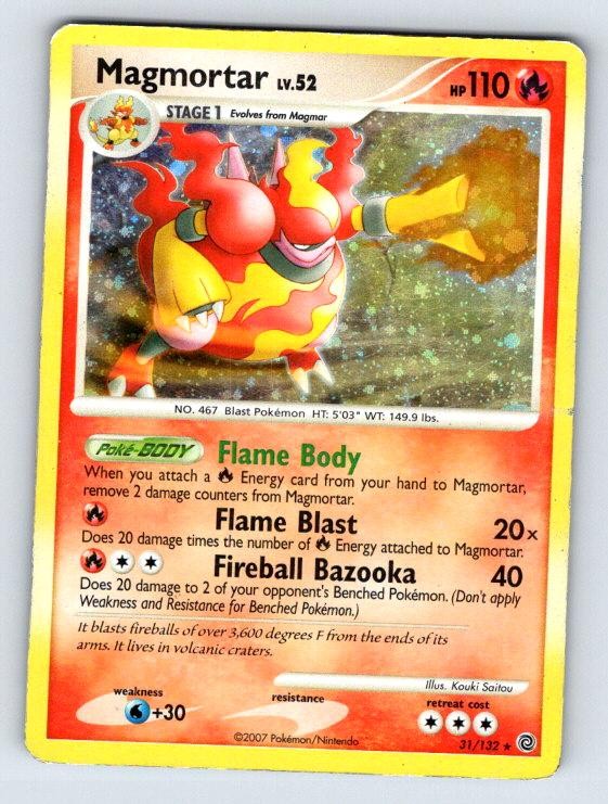 Magmortar (Secret Wonders) 31/132 Holo Deck Exclusives Pokemon Holo DMG