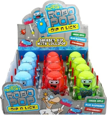 The Crazy Candy Factory Robo Pop Dip 'n' Lick Lutscher Dipper