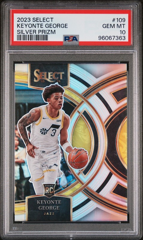 2023/24 Panini Select Keyonte George Silver Prizm Rookie (#109) PSA 10