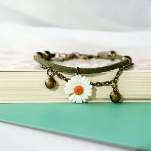 Bracelet Ceramic Girls Charm Flower Jewellery Chain Boho Daisy Beads Anklet - Bild 4 von 26