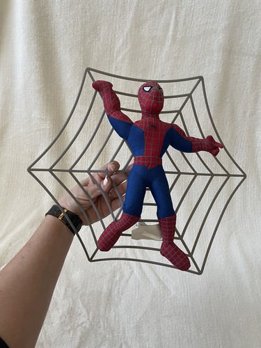 Vintage 2002 Columbia Pictures Marvel Spider-Man Película 11" Peluche 14" Web ToyNet - Imagen 6 de 6