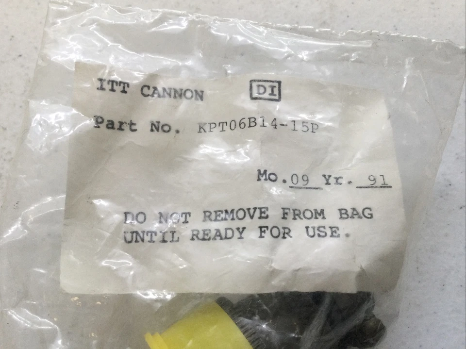 ITT CANNON KPT06B14-15P CIRCULAR CONNECTOR, SIZE 14, 15 POS, 15 TERMINAL, 1 PORT - Image 2 of 4