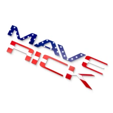 Tailgate Letters For 2022-2025 Maverick USA Flag Raised Emblem Badge Decoration