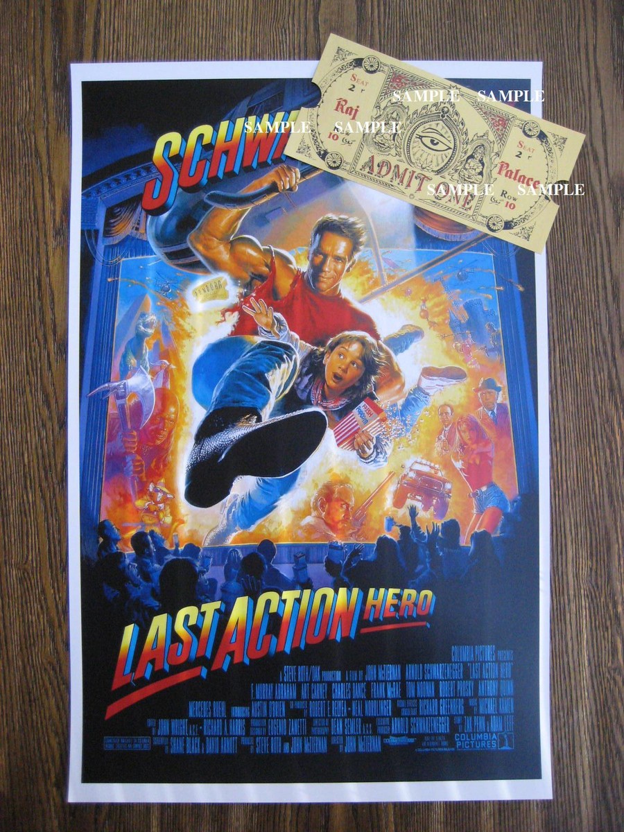 Last Action Hero Movie Poster 11x17 Magical Ticket Prop Replica