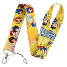 Wonder Egg Priority Anime Characters Themed Yellow ID Badge Holder Lanyard
