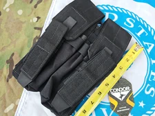 New Condor MA71 MOLLE Black Double Magazine Plate Carrier Pouch V2.0