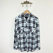 Rails x Free People Plaid Flannel Button Down Long Sleeve Shirt Size Small