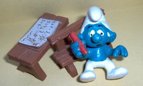 SUPERPUFFI SMURFS BARBAPUFFO 40220 PUFFO SCHOOL DESK