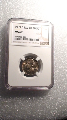 1939 D REVERSE OF 40 NGC MS67 GEM UNC Jefferson Nickel 5C Coin PRICED TO SELL!