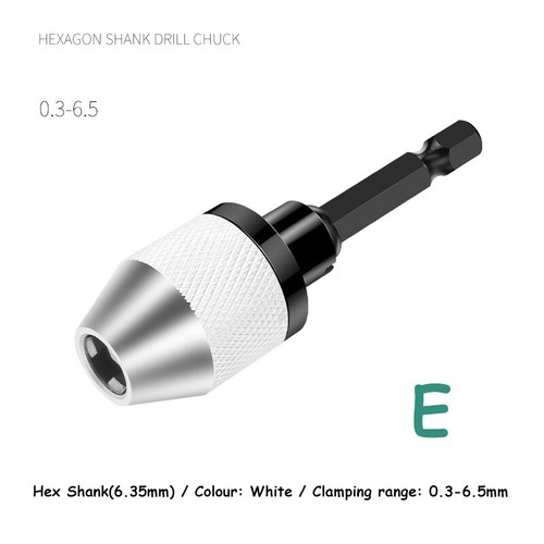 Keyless Drill Bit Chuck Hex/Round Shank For Dremel Accessories Adapter Converter - Picture 11 of 13