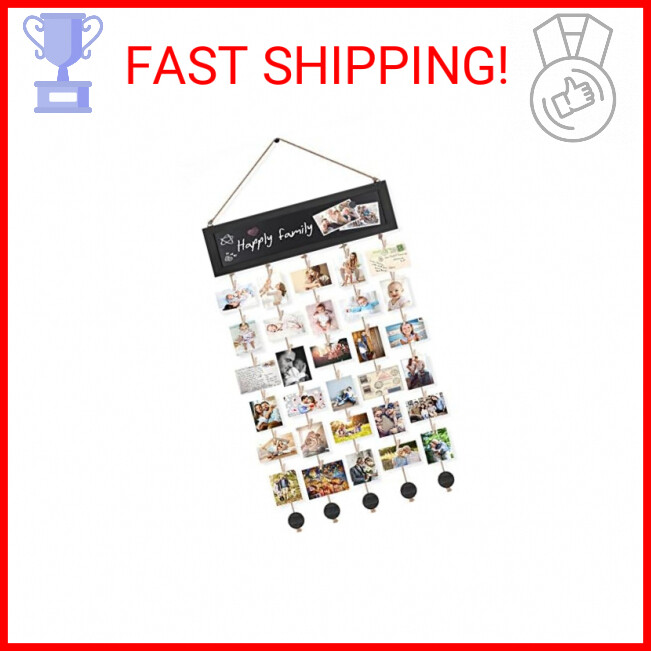 Bikoney Collage Photo Frames Wall Decor Hanging Picture Display Board-image