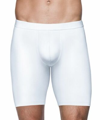 Spanx Men's Boxer Briefs Shapewear SM0115 Ride-Free White Compression Size XXL