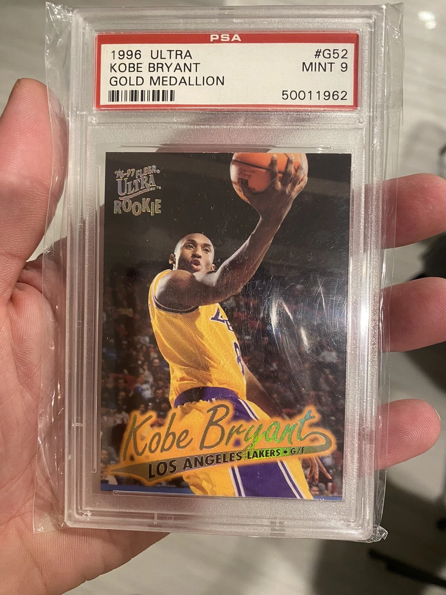 Kobe Bryant 1996-97 Fleer Ultra Gold Medallion RC G52 PSA 9 pop 5 SSP rare