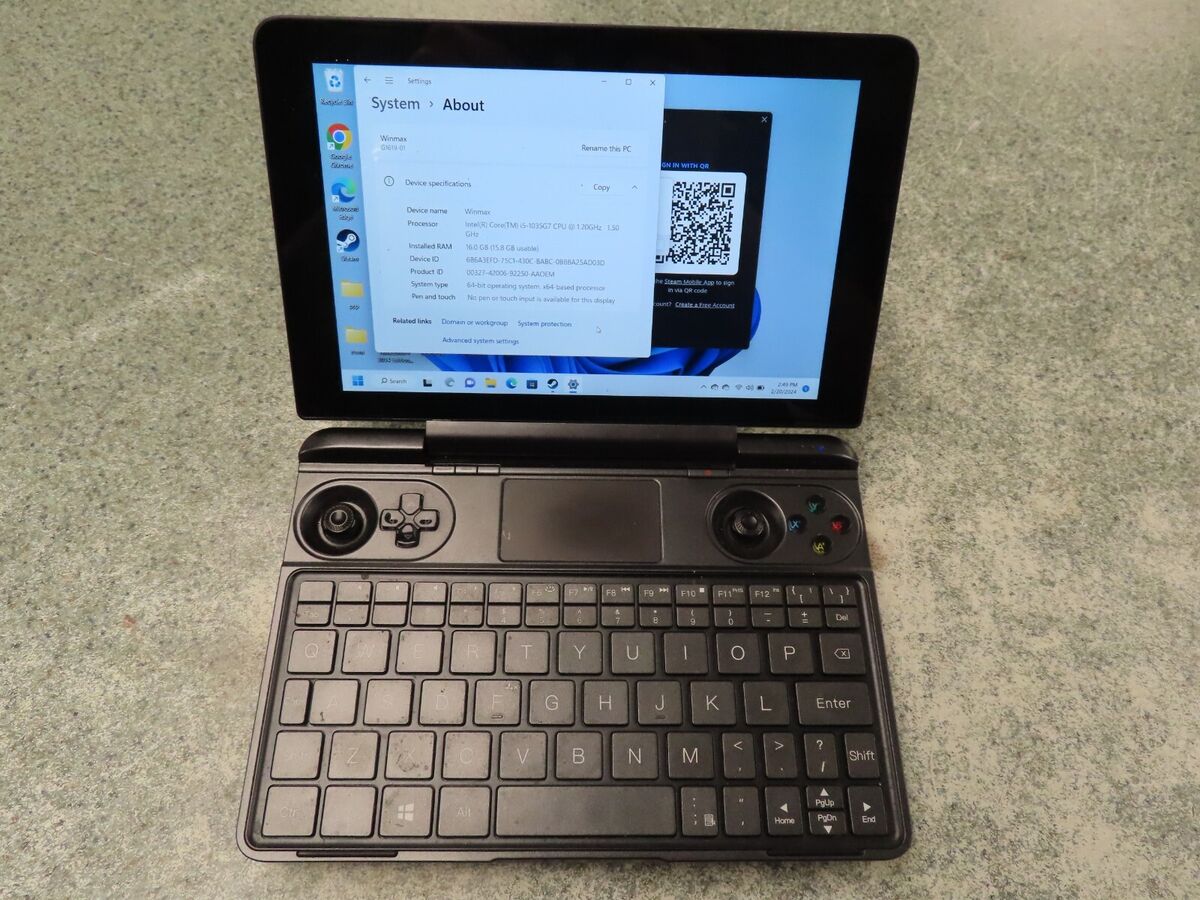 GPD Win Max G1619-01 Core i5-1035G7 Model 16GB RAM | eBay GPD Win Max G1619-01 Core i5-1035G7 Model 16GB RAM | eBay