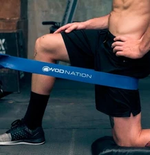 WOD Nation Blue Resistance Band 65-175 Lbs Pull Up And Muscle Up Progression NWT