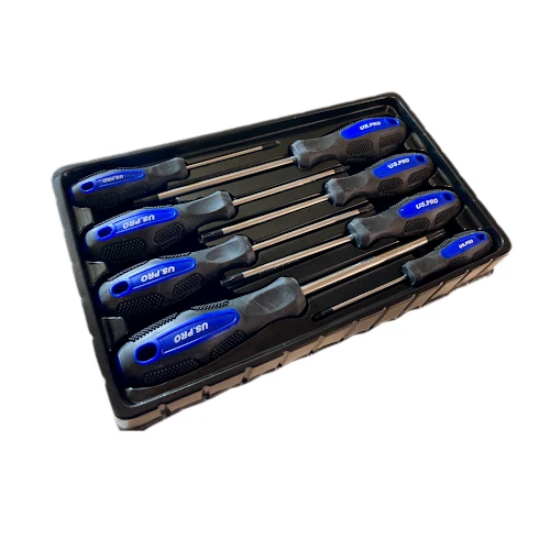 US PRO Tamperproof TORX Magnetic Screwdriver Set Star Set T8 T40 8pc 1608