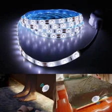 16.4ft Motion Activated LED Strip Light Waterproof for Kitchen, Bed, Stair