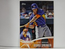 2014 Topps The Future is Now Astros Baseball Card #FNGS1 George Springer UPD
