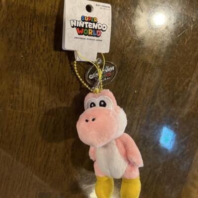 USJ Pink Yoshi Mascot Keychain Super Nintendo World Exclusive