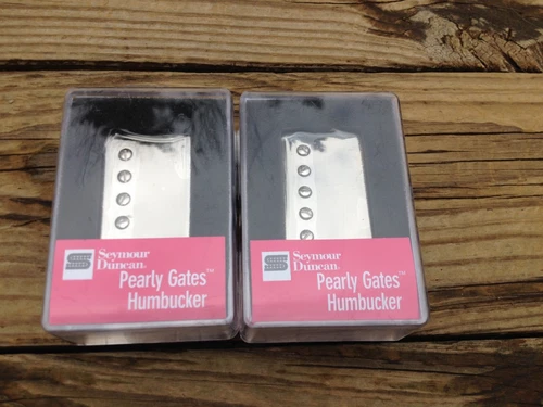 NEW SEYMOUR DUNCAN SH-PG1b&n Pearly Gates Humbucker PICKUP SET Nickel Les Paul
