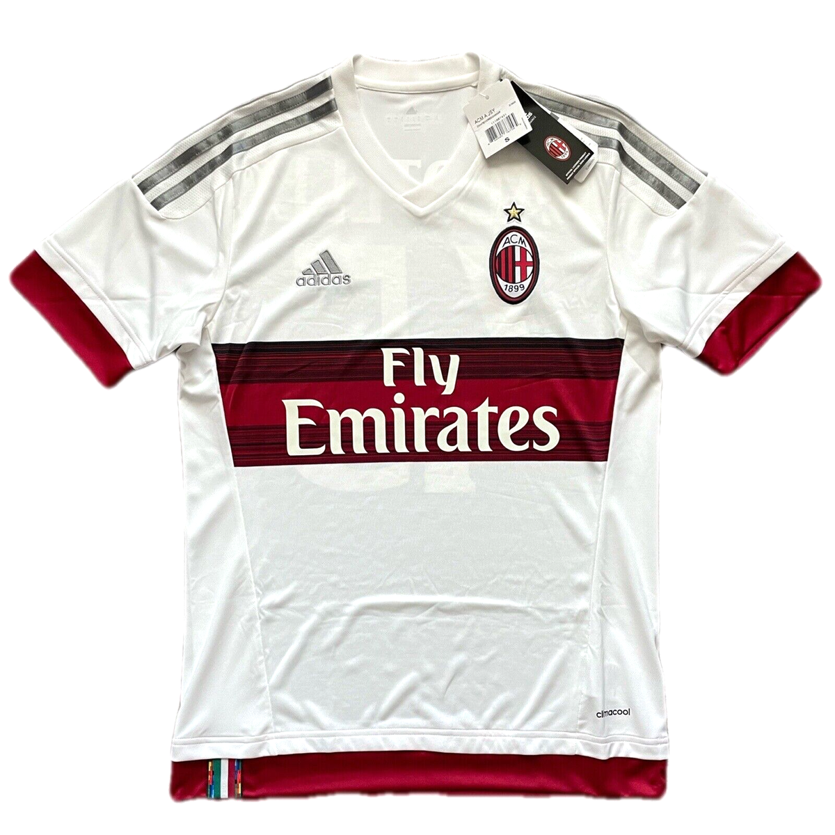 Leonardo Bonucci Hand Signed A.C Milan Home Shirt Proof