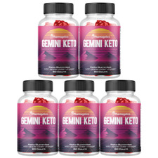 Gemini Keto Gummies Apple Cider Vinegar Weight Loss 1000MG Kwazi 5 Pack