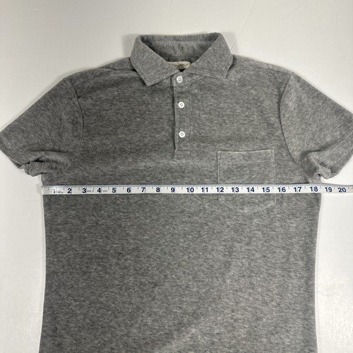 Polo uomo Suitsupply nuova senza etichette piccola S elasticizzata grigio tessuto spugna - Foto 6 di 7