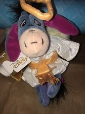 Disney Store Mini Bean Bag 2000 Eeyore Choir Angel 9'' Plush