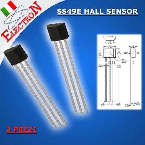 Soneth SENSORE LINEARE Magnetico AD Effetto Hall 49E OH49E SS49E Bici ELETTRICA 2 Pezzi - 5