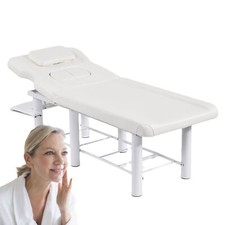 185cm Professional Stationary Massage Table with Backrest for Treatment Table